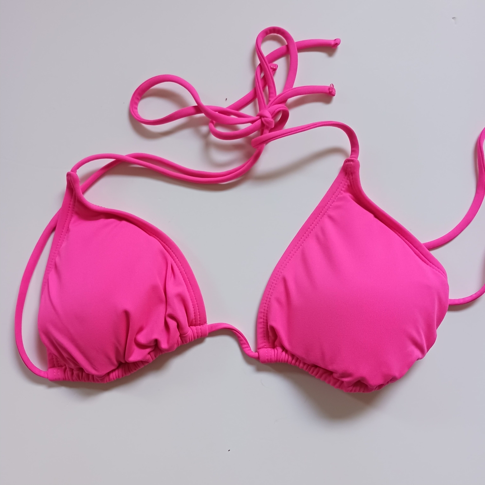 4X$30  Rip Curl Women's Pink Triangle Bikini Top Bra SZ S  NWOT